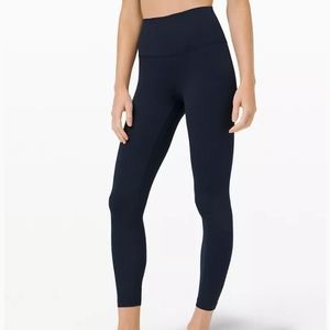 NWT Lululemon Align High-Rise Pant 25" Navy Blue